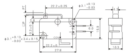 鼎悅電子帶你了解歐姆龍微動開關V-15-1C25